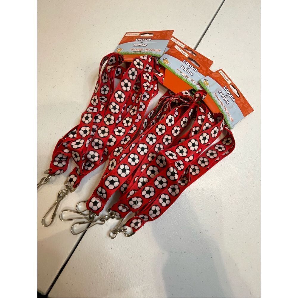 Soccer lanyard bundle lot of 7 NWT